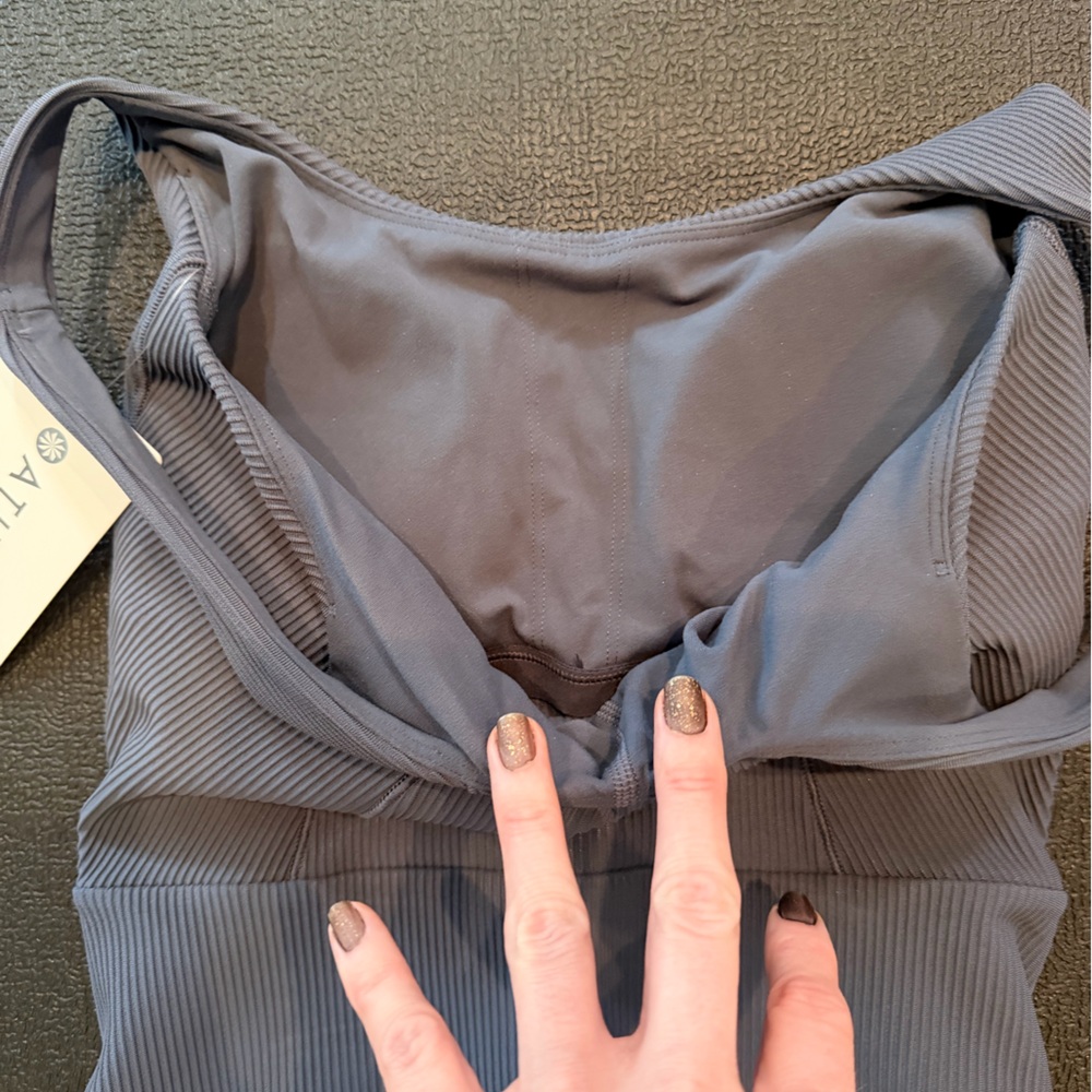 Athleta Granite Blue Jumpsuit Small Tall - Picture 9 of 11